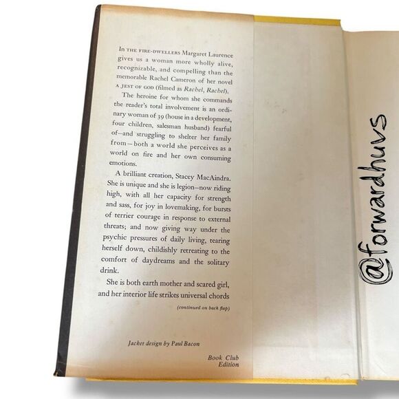 The Fire Dwellers by Margaret Laurence – Book Club Edition, 1971 - Picture 7 of 10